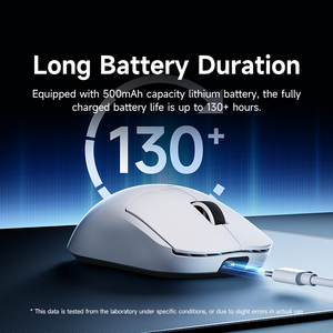 Ratón MCHOSE A5V2 de Tres Modos, Ligero, Sin Orificios, Con Cable e Inalámbrico de 2.4GHz, Bluetooth, Alimentado por Batería, para Oficina, Competencia y Juegos - Product Image 4