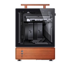 Nueva caja de <span class=keywords><strong>PC</strong></span> de madera de nogal vertical de Matx/ITX de soporte negro T7 para <span class=keywords><strong>PC</strong></span> de juegos, nueva, T7, 2017 - Product Image 5