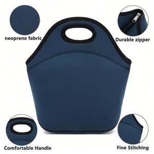 Custom Neoprene <b>Lunch</b> Tote Insulated Reusable <b>Lunch</b> <b>Bag</b> <b>Box</b> With Zipper Large Capacity Portable Thermal Insulation <b>Lunch</b> <b>Bags</b> - Product Image 2
