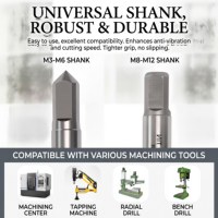 Taraud à spirale à évacuation de copeaux supérieure pour le filetage de trous aveugles profonds, évitant le colmatage dans l'usinage des métaux mous