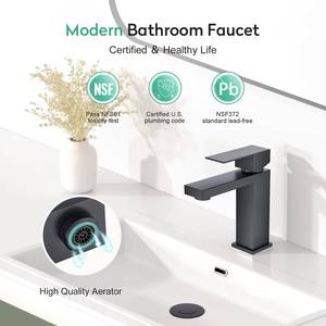 Grifo Mezclador de Agua Inteligente de Alta Calidad CUPC NSF, Grifo de Lavabo Negro Mate a Bajo Precio - Product Image 2