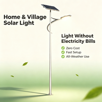 Lampe Intelligente Hybride Éolienne et Solaire Intégrée pour Route et Extérieur YD-TYN-14