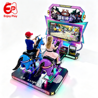 Machine de jeu d'arcade 3D de tir à cheval pour enfants, à monnayeur, avec système de rédemption de tickets, pour centre commercial, vente en gros, logo personnalisé