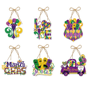 Carnaval MARDI GRAS Tema Palhaço Porta De Papel Pendurado Nova Chegada Decoração Cena Festa para o Halloween Ano Novo Dia das Mães Quente - Product Image 2