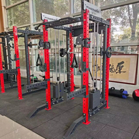 ASJ-D001 Équipement de musculation multi-rack pour salle de sport, machine Smith commerciale, entraîneur fonctionnel, rack à squats