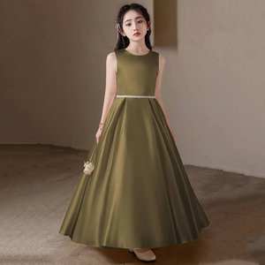 Robe longue de style princesse pour fille de 10 à 14 ans, petite hôtesse, performance, concours de beauté - Product Image 1