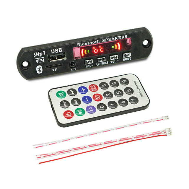 XLX-1016T Wireless Bluetooth 5.0 MP3 WMA Decoder Board Car Audio USB TF FM Radio MP3 Bluetooth Player Product Category ICs