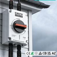Interrupteur isolateur CC PV 2 entrées 2 sorties 1200V 32A IP66 résistant aux intempéries, interrupteur de déconnexion solaire certifié TUV pour utilisation en extérieur