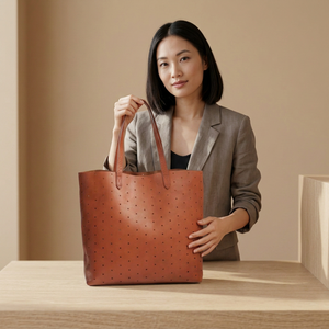 Bolso de Mujer de Cuero Genuino Estilo Europeo BS INTERNATIONAL, con Cierre, Impermeable, Gran Capacidad, Correa de Hombro Cruzada - Product Image 1