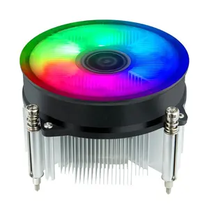 ALSEYE คูลเลอร์ CPU สำหรับ1155 1156พร้อมพัดลมระบายความร้อน RGB สำหรับคอมพิวเตอร์