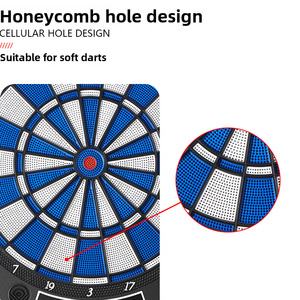 White&amp;Blue LCD Electronic <strong>Dart</strong> <strong>Board</strong> with <strong>Surround</strong> <strong>Darts</strong> for Adults-Fun Filled Game Play - Product Image 4