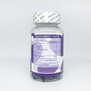 Gomitas de Quercetina DUOZI 1000mg con Vitamina C, Zinc, Baya del Saúco y Bromelina, 60 Dulces, Suplemento Dietético para el Apoyo Inmunológico - Product Image 2