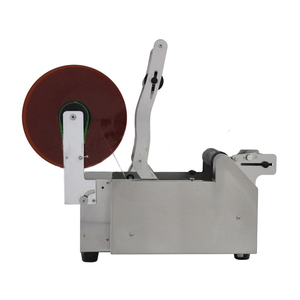 Semi-automatic Desktop Round Plastic Bottle Cans Sticker <b>Labeling</b> <b>Printing</b> <b>Machine</b> With Stainless Steel Housing - Product Image 4