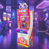 Jeu de jeu de casino Kising Fun à monnayeur : Machine de jeu Clown Rabbit à monnayeur avec fonction de rédemption de tickets