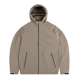 Veste de randonnée à capuche pour homme Healy avec logo personnalisé, imperméable, coupe-vent, en polyester, coupe ajustée, capuche de haute qualité - Product Image 1