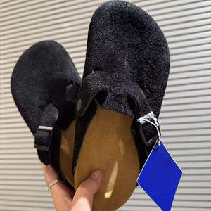 Sandales classiques <span class=keywords><strong>Birkenstock</strong></span> pour hommes et femmes, mocassins à bout carré avec détails brodés, <span class=keywords><strong>hiver</strong></span> - Product Image 6