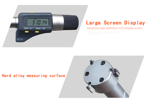 Qinghai Qingliang Hoge Precisie Digitale Elektronen Vernier Remklauwen 3-6Mm 0.001Mm Roestvrij Staal Driepunts Interne Micrometer - Product Image 6