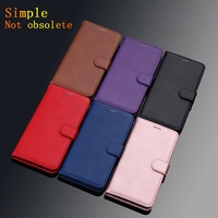 Étui en cuir portefeuille uni rétro coloré pour Oneplus 13 ACE 5 5G 13R Nord N10 5G 8 8T 7 Pro 6 6T Flip Stand Phone Cover