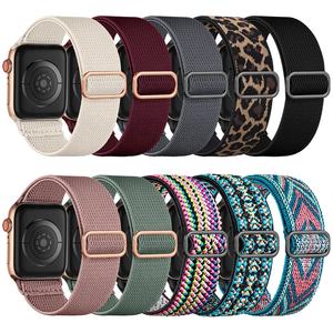Nuevas Correas de Reloj de Nailon al por Mayor 2026, Correa Deportiva Elástica Tejida con Diseño de Leopardo para Apple Watch 10/9/8/7 SE Ultra 46mm 42mm - Product Image 2