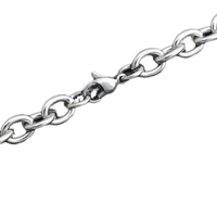 Collier chaîne croisée en titane pur chaîne de corde élégante pour hommes et femmes pour cadeau bijoux de mode en gros