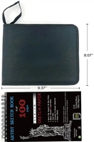 Kit d'art professionnel Keep Smiling Art Supplies, 34 pièces, pour dessin et croquis, pour artistes ou débutants