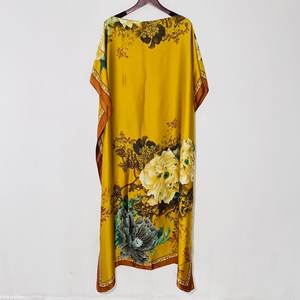 PROMISTAR Venta caliente de lujo de marca de poliéster Kaftans tamaño grande suelto impreso musulmán vestidos largos batas África Dashiki - Product Image 3