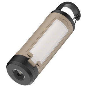 Lámpara de Camping LED Portátil para Exteriores con Gancho Recargable 16x6 Luz Multifuncional para Tienda de Campaña Color Caqui - Product Image 1