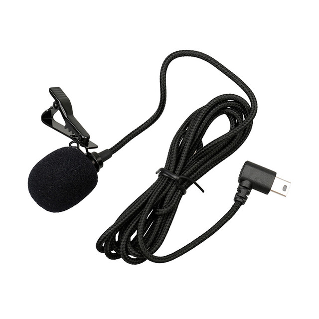 1.5M Professional Noise Cancelling Mini USB 10Pin Omni-directional Lapel Lavalier Mic Microphone for GoPro3/4 Sports Camera