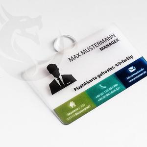 Tarjetas de Visita de PVC Mate Esmerilado con Impresión Serigráfica, Tarjetas de Plástico para Negocios - Product Image 1