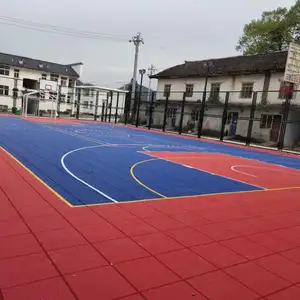 住宅自排水设计家庭迷你篮球场后院游戏场