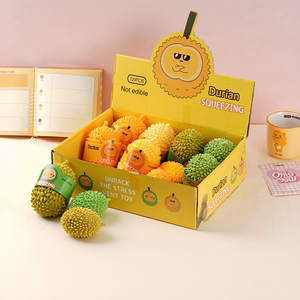Pelotas Antiestrés de Durian, Bolas de Compresión con Forma de Fruta, de Rebote Lento, para Aliviar el Estrés, Juguete Blando de Durian - Product Image 4