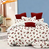 Parure de lit enfant en microfibre polyester/coton imprimée, 3/4 pièces, draps et couvre-lit pour écoliers, draps enfant, draps grands formats