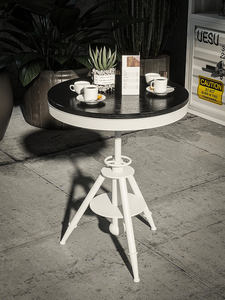 Chaise et table de bistrot en métal robuste, solution de mobilier unique et <span class=keywords><strong>chic</strong></span> de style industriel pour les espaces créatifs, bars à thème, studios - Product Image 5