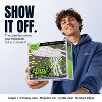 Caja Protectora Acrílica ETB de 8 Años Sin Amarilleo, 5+8mm, para Exhibición de Cartas PTCG TCG, Garantía Contra Roturas para Vitrinas de Escritorio