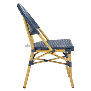 Sedia da pranzo impilabile commerciale in polipropilene per tutte le stagioni, resistente alle intemperie, per esterni, ideale per patio, giardino, villa, parco - Product Image 4