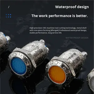 <span class=keywords><strong>Led</strong></span> kim loại chỉ số ánh sáng 12mm màu kép cung cấp điện nhỏ làm việc tín hiệu Ánh Sáng Thiết bị khẩn cấp chỉ số ánh sáng 3V - Product Image 4