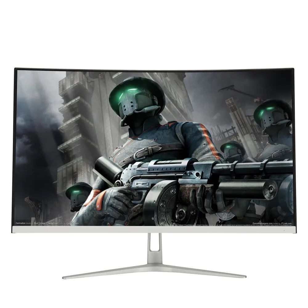 Monitor ultra ancho 4k de 32 pulgadas, pantalla portátil curvada de alta frecuencia de actualización de 165hz para ordenador portátil, videojuegos y pc