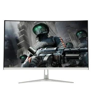 Monitor Ultra Lebar 32 Inci Video 4K 165Hz Layar Refresh Rate Tinggi Monitor Portabel Melengkung untuk Laptop Monitor Pc Gaming