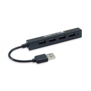 <b>USB</b> <b>hub</b> - <b>USB</b> 2.0 <b>hub</b> with <b>4</b> <b>USB</b>-A <b>ports</b>, allows connection of multiple devices, lightweight and compact, ideal for travel - Product Image 1