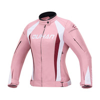 Blouson de moto pour femme DUHAN D-089 avec protections CE amovibles, tissu Oxford anti-déchirure, équipement de conduite toutes saisons pour motardes
