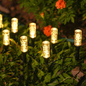 Luces solares de jardín Luces de cadena de palo de burbujas decorativas al aire libre para luces solares de césped de tierra de paisaje - Product Image 1