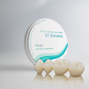 CADCAM materiale di fresatura professionale blocco di <span class=keywords><strong>Zirconia</strong></span> ST multistrato per sistema cad cam laboratorio odontotecnico abbinato a sirona mcx5 - Product Image 2
