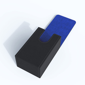 Caja de Cartas del Tarot con Cierre Magnético Interior Azul Premium, Estuche para Cartas del Tarot Negro, Compatible con Cartas del Tarot Estándar y Mazo de Cartas - Product Image 3