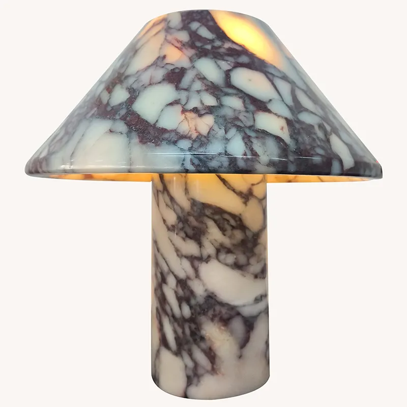 Viola Villa Hotel Hall Decorative Bedroom Bedside Solid Marble Desk Antique Table Lamps