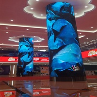 Módulo LED Flexible para Interiores P1.86 P2 P2.5 P3, Panel de Pantalla LED Flexible para Video Wall Curvo