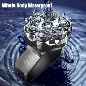 Komingdon Người Đàn Ông Của Máy Cạo Râu Điện Đầu hói 7 Nổi Dao Cạo Lỗ Lớn USB Có Thể Sạc Lại Râu Tóc Tông Đơ LED Hiển Thị Dao Cạo - Product Image 2