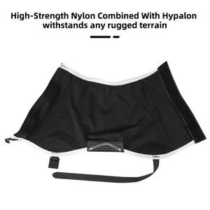 Guêtres imperméables pour la randonnée et le <span class=keywords><strong>trail</strong></span> Running Guêtres élastiques noires avec sangles réglables DWR pour femmes/hommes Chaussures de randonnée - Product Image 2