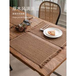 Camino de mesa de madera tejido, color marrón arroz, mezcla de algodón y lino, decoración para el hogar, para mesa de café o cubierta de gabinete - Product Image 5