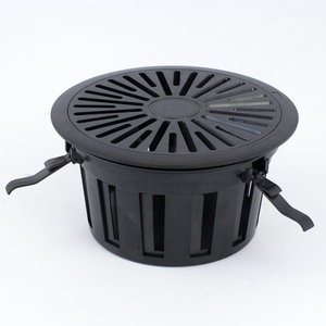Grilles d'aération rondes en plastique ABS noir pour le <span class=keywords><strong>sol</strong></span> avec noyau amovible pour immeuble <span class=keywords><strong>de</strong></span> bureaux - Product Image 2