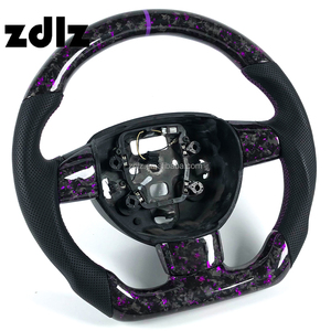 Volant en fibre de carbone forgée personnalisé violet pour Ford <span class=keywords><strong>Focus</strong></span> MK2 ST <span class=keywords><strong>RS</strong></span> <span class=keywords><strong>2006</strong></span> 2007 2008 2009 2010 2011 - Product Image 2